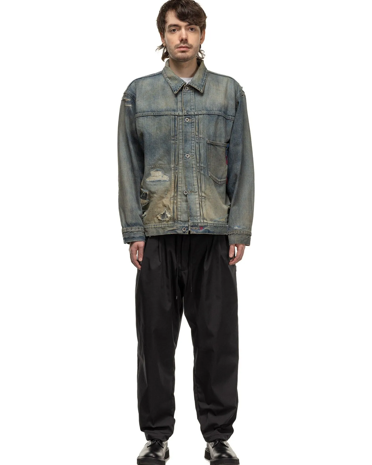 Baggysilhouette Easy Pants Black