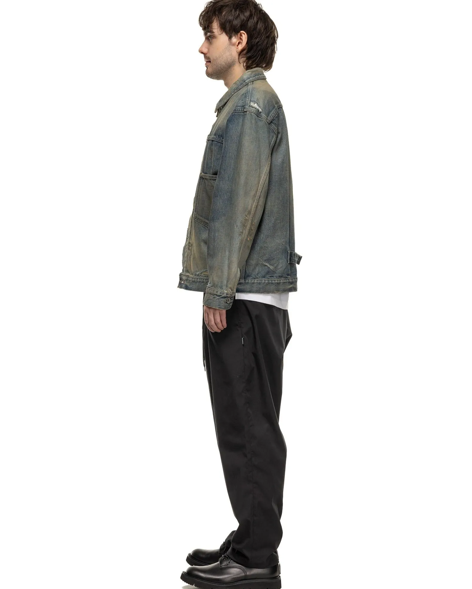 Baggysilhouette Easy Pants Black