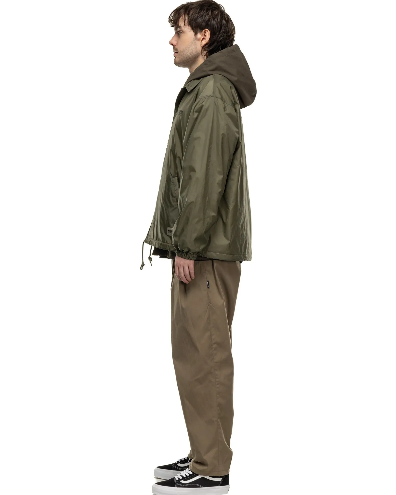 Baggysilhouette Easy Pants Olive Drab