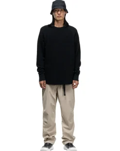 Base Crewneck-Flatback Thermal Cotton Black