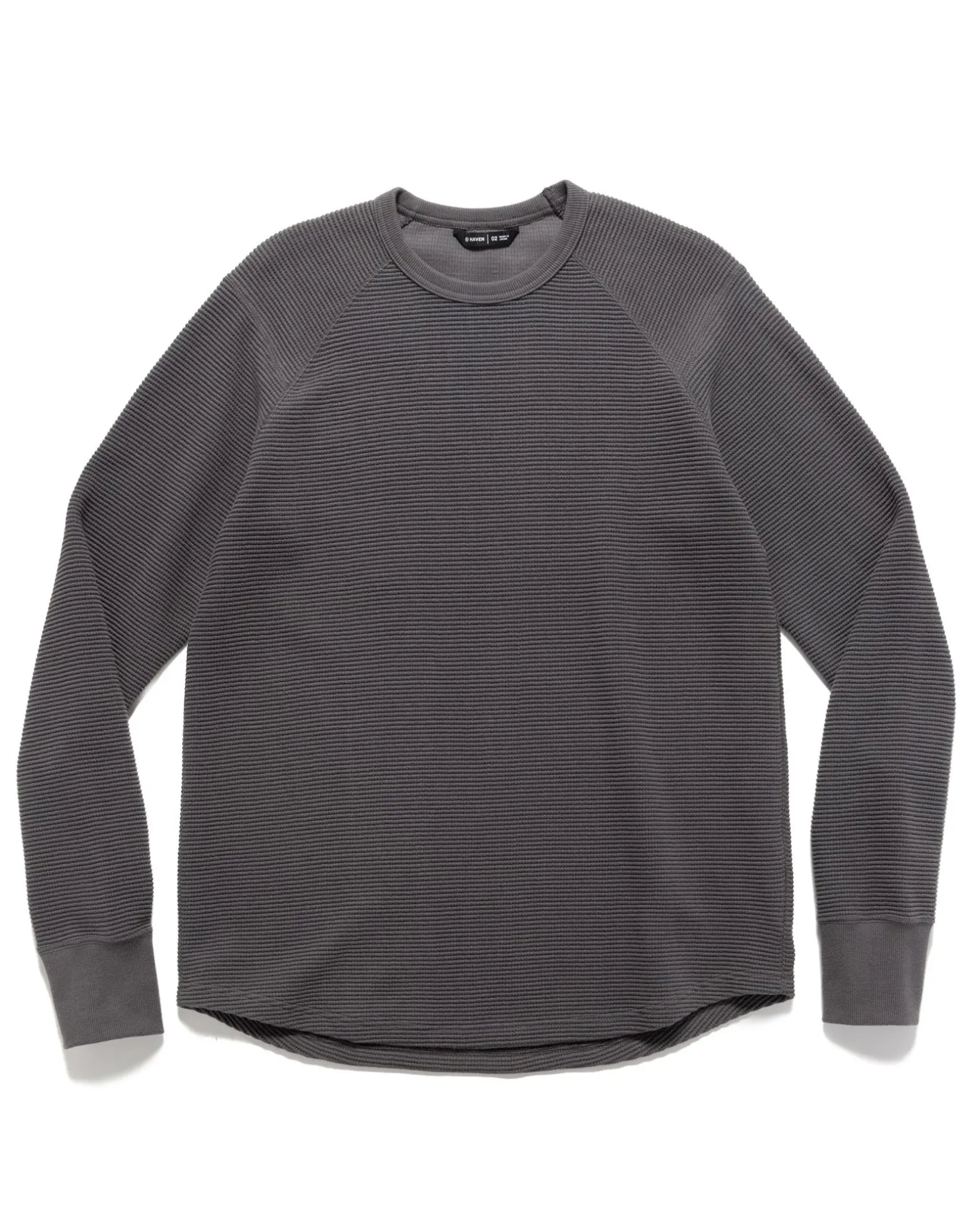 Base Crewneck-Flatback Thermal Cotton Iron