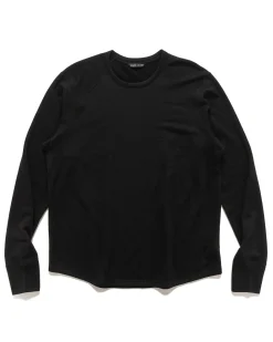 Base Crewneck-Merino Wool Terry Black