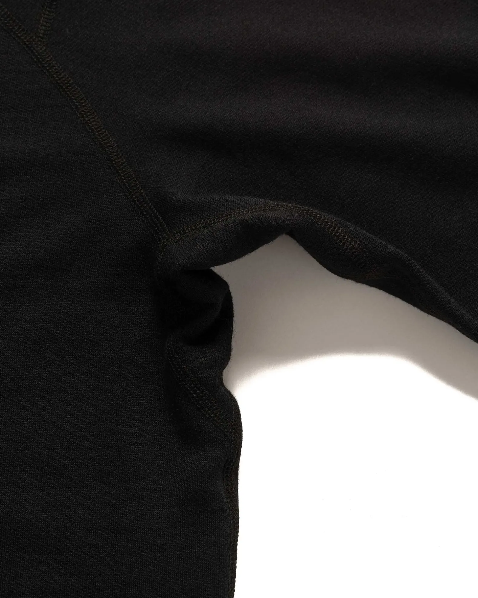 Base Crewneck-Merino Wool Terry Black