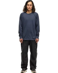 Base Crewneck-Merino Wool Terry Heather Navy