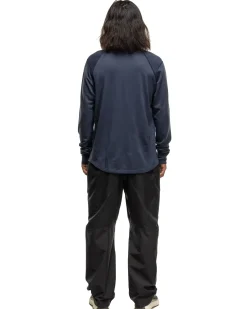 Base Crewneck-Merino Wool Terry Heather Navy
