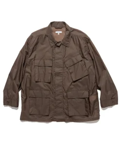 Bdu Jacket Nylon Micro Ripstop Dk Brown