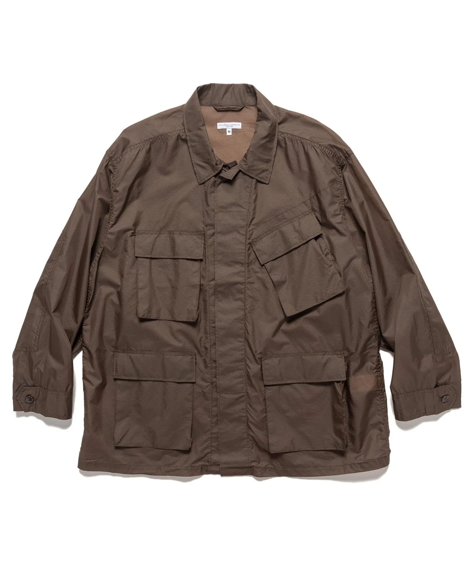 Bdu Jacket Nylon Micro Ripstop Dk Brown