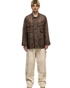 Bdu Jacket Nylon Micro Ripstop Dk Brown