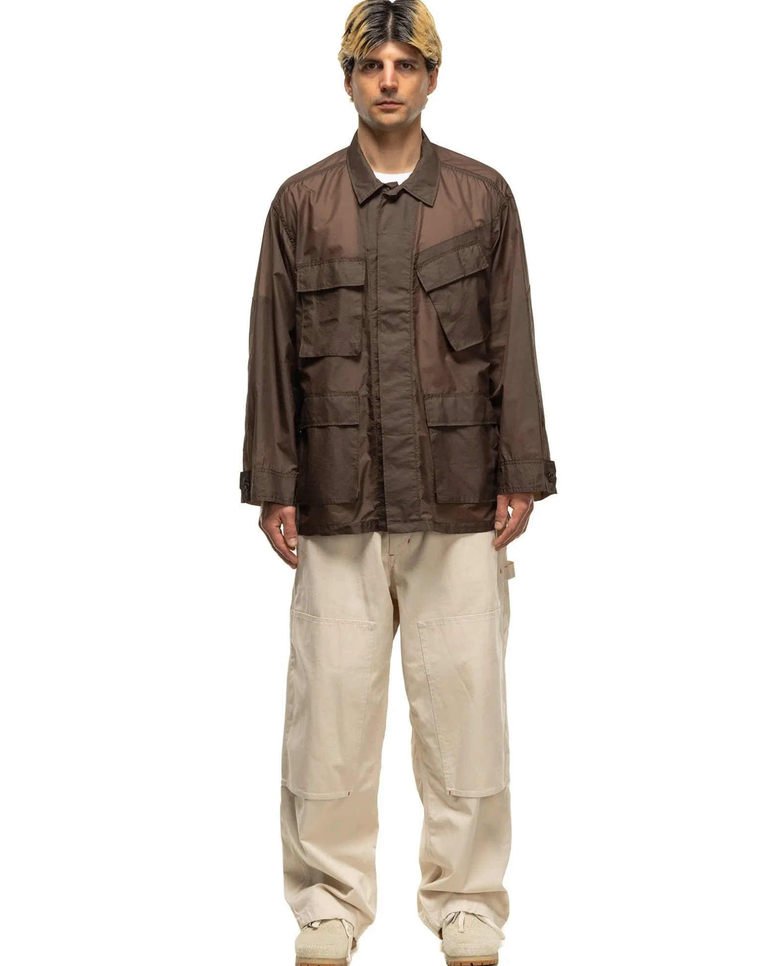Bdu Jacket Nylon Micro Ripstop Dk Brown
