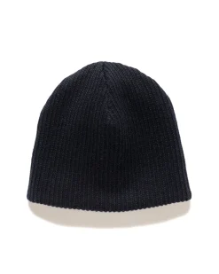 Beanie Wool Poly Sweater Knit Navy