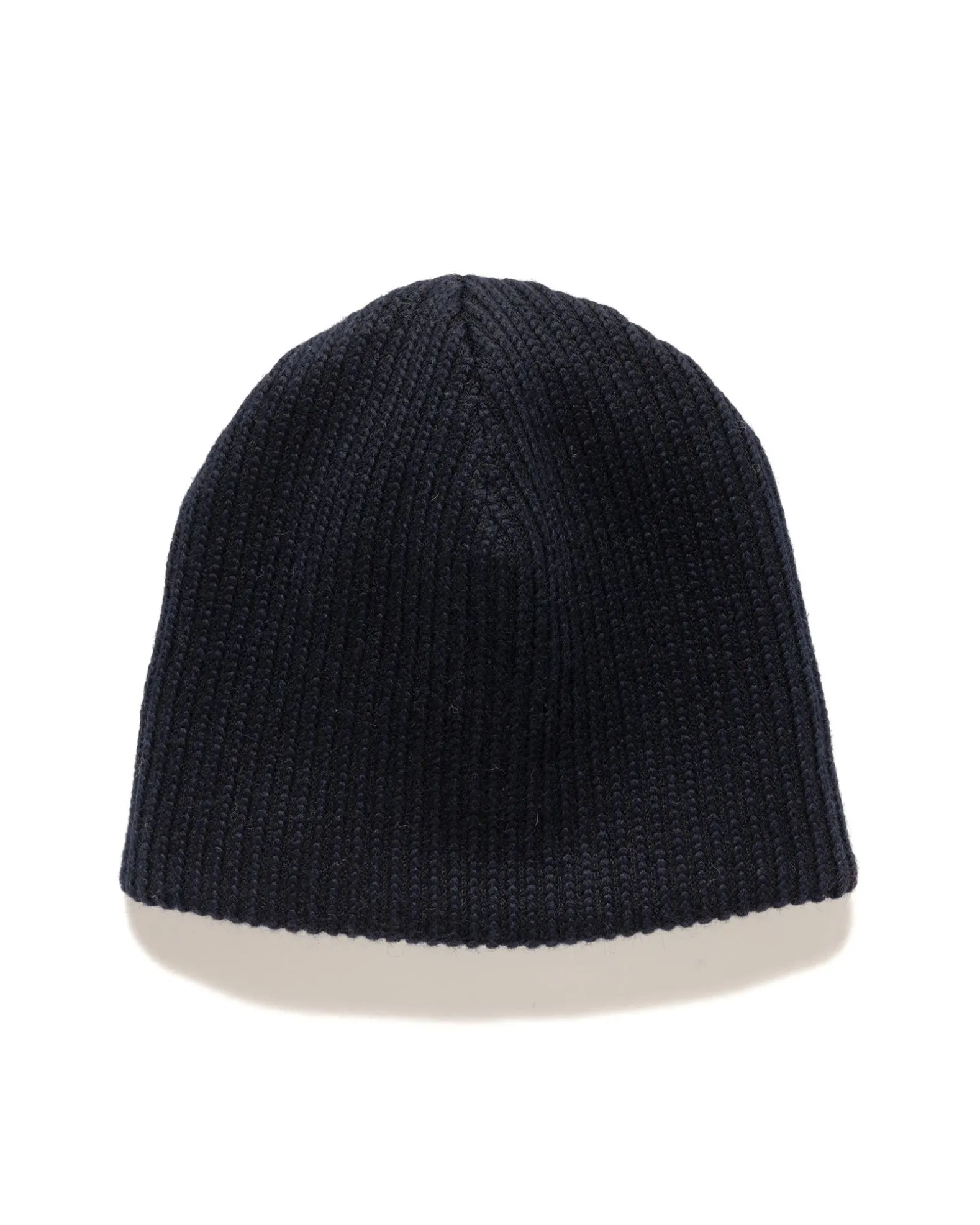 Beanie Wool Poly Sweater Knit Navy