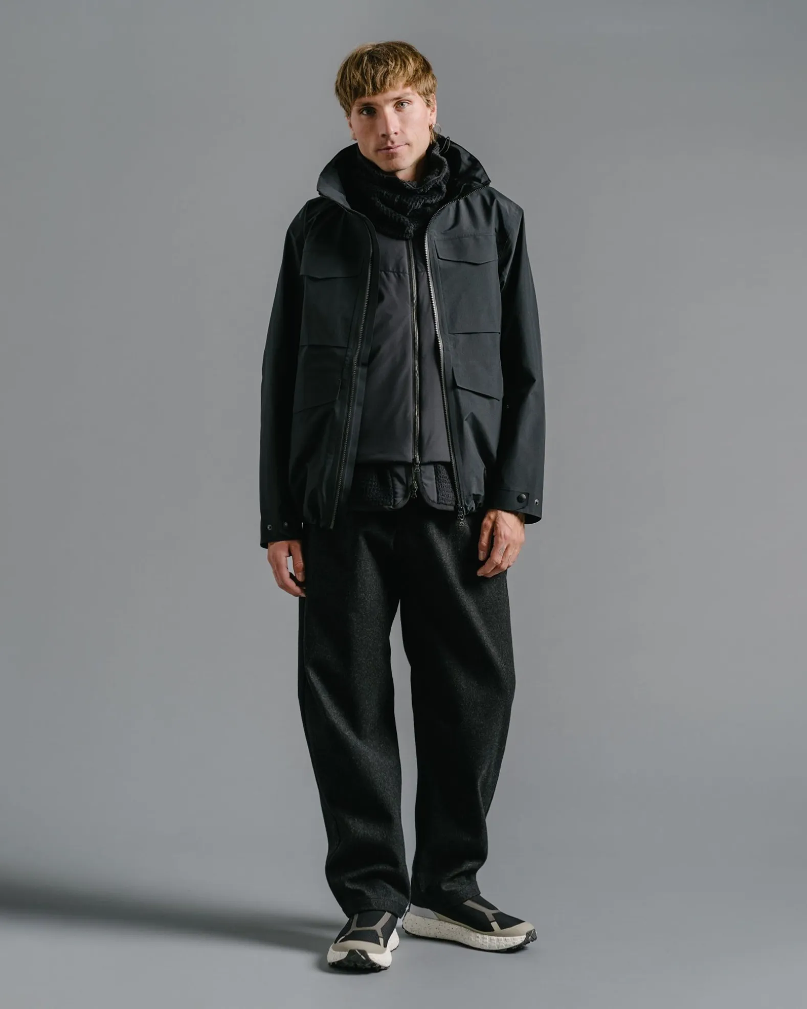 Bellum Jacket-Gore-Tex 3L Nylon Ripstop Black