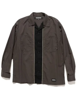 Bicolor Shirt Ls Charcoal