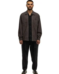 Bicolor Shirt Ls Charcoal