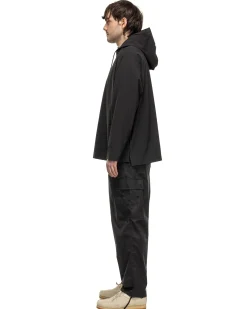 Brushed Gabardine Tapered Cargo Pants Black