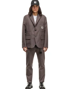 Carhartt Wip Reversible Suiting Bonding Pants Taupe