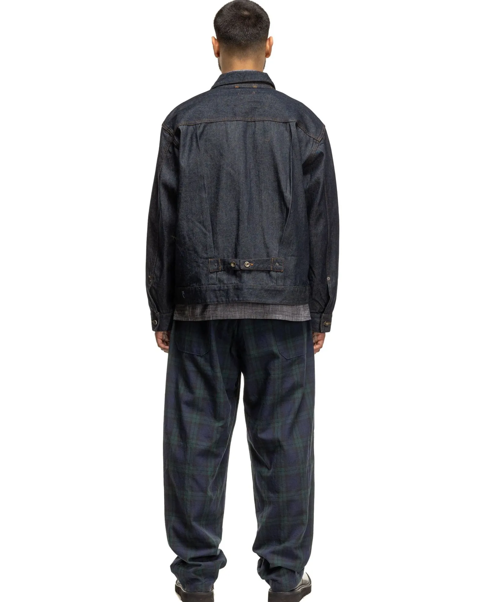 Carlyle Pant Cotton Linen Blackwatch
