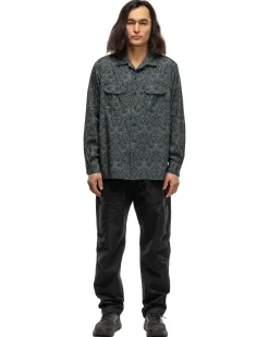 Classic Shirt Cotton Paisley Print Navy