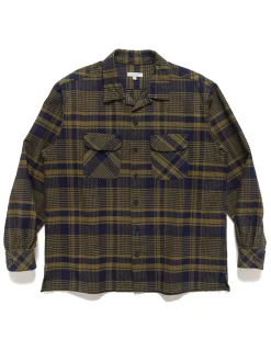 Classic Shirt Cotton Plaid Navy/Olive