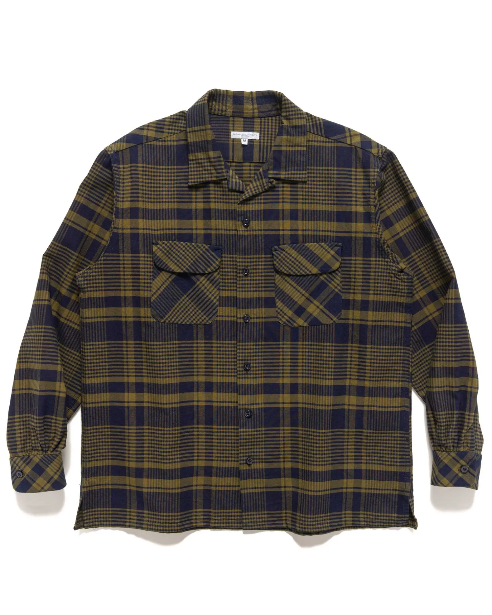 Classic Shirt Cotton Plaid Navy/Olive