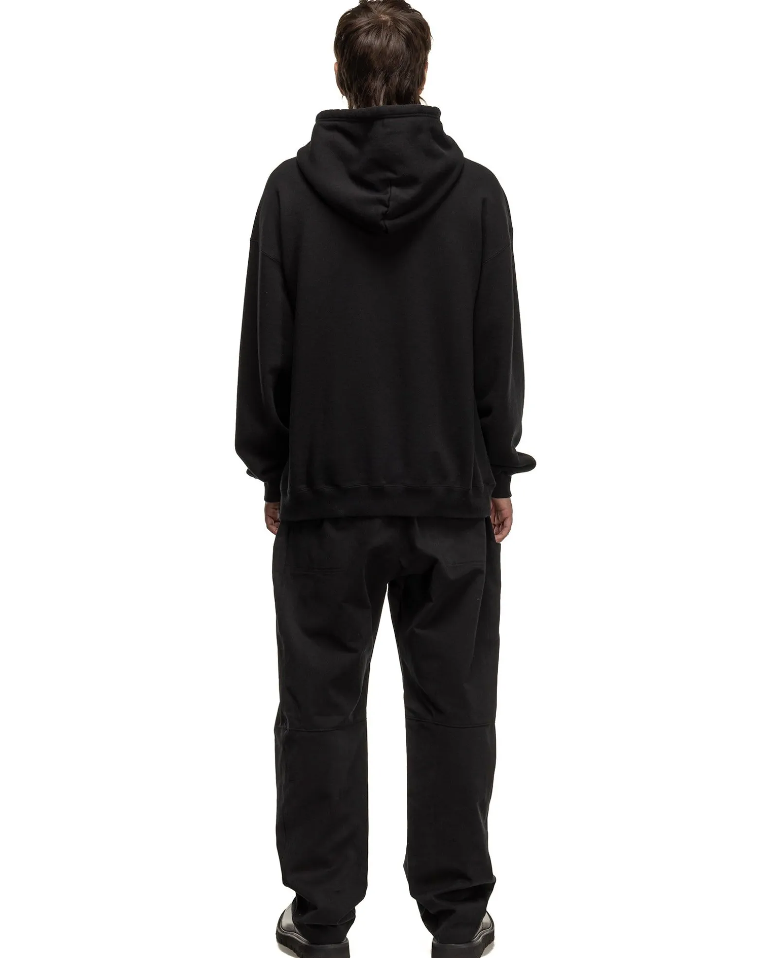 Classic Sweat Parka Ls Black
