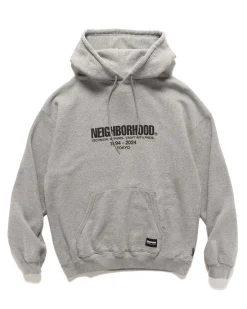 Classic Sweat Parka Ls Grey