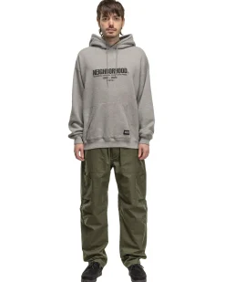 Classic Sweat Parka Ls Grey