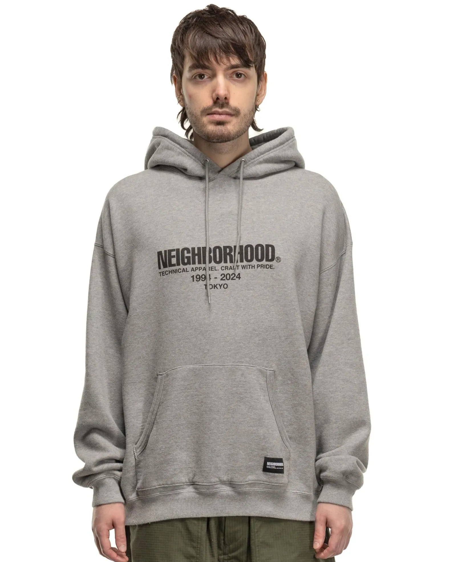 Classic Sweat Parka Ls Grey