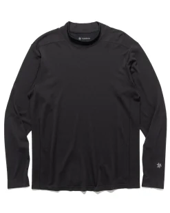 Convexity Comfort Mock Neck L/S Shirt Black