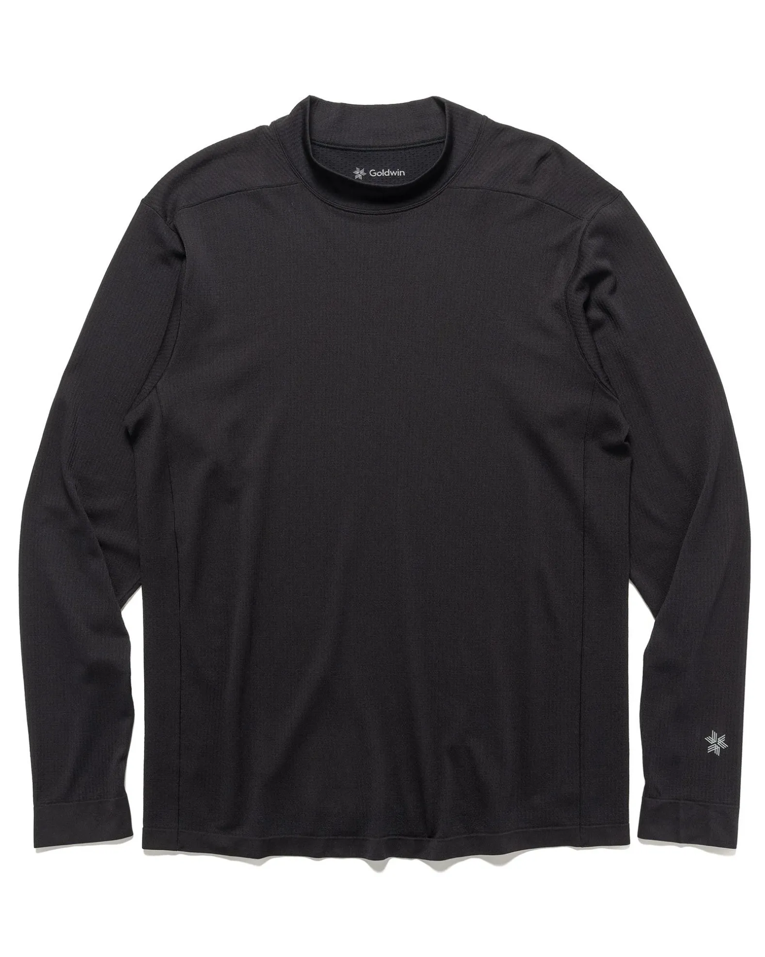 Convexity Comfort Mock Neck L/S Shirt Black