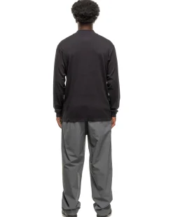 Convexity Comfort Mock Neck L/S Shirt Black