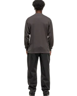 Convexity Comfort Mock Neck L/S Shirt Deep Charcoal