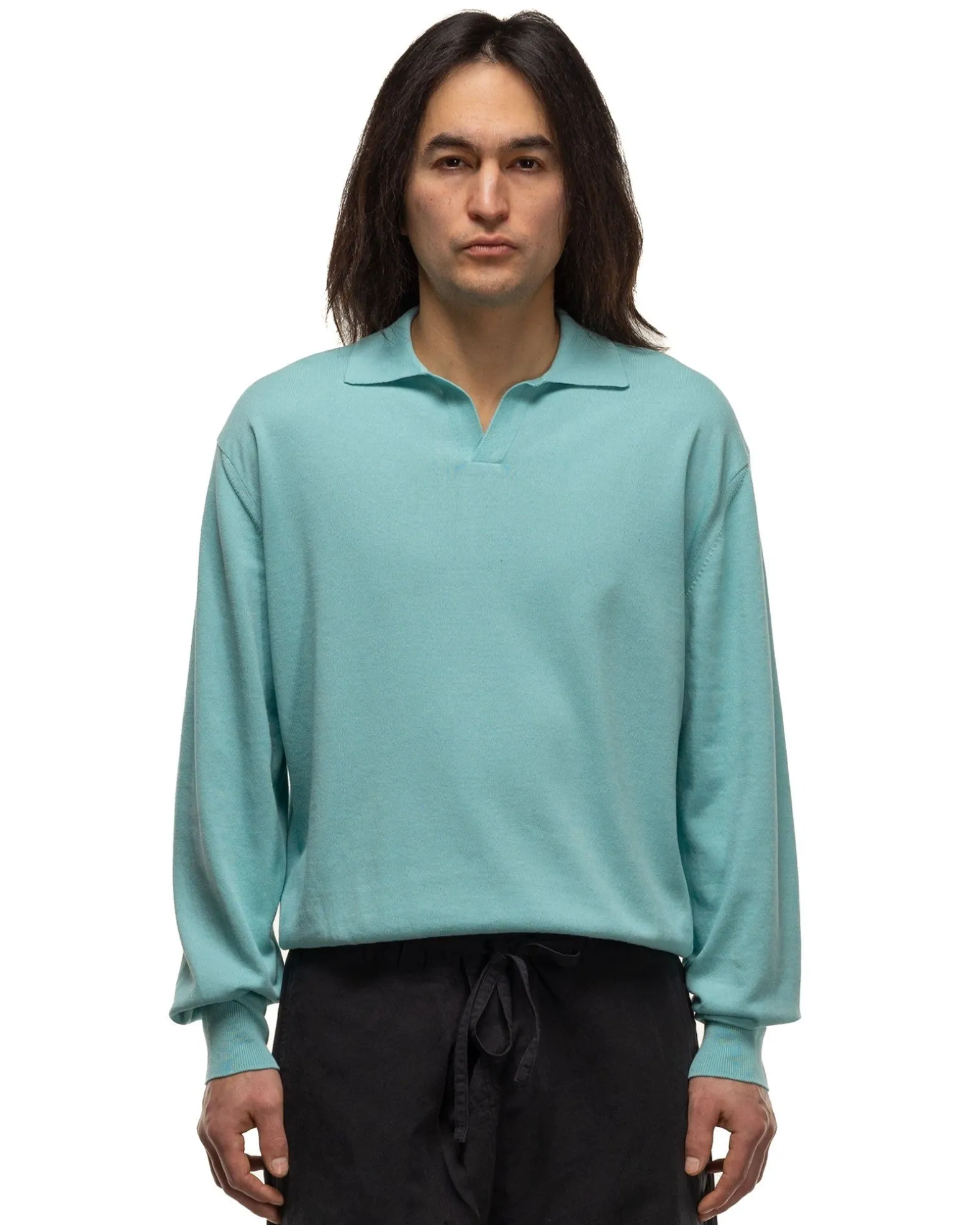 Cotton Knit Skipper Shirt Mint
