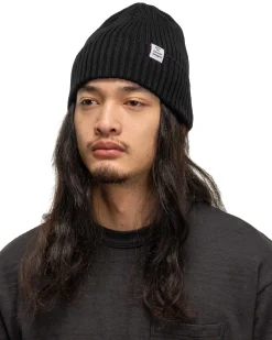 Cotton Rib Beanie Black