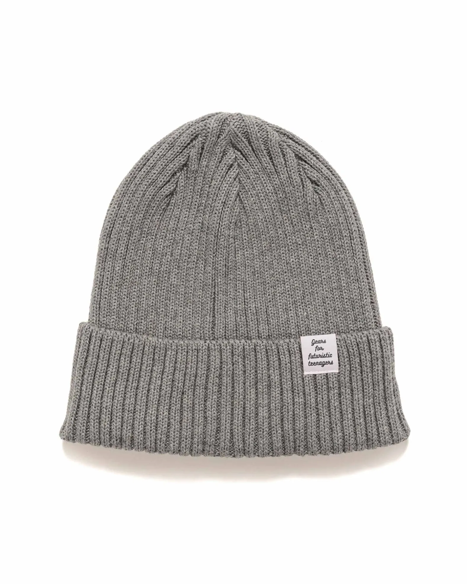 Cotton Rib Beanie Grey