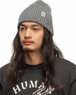 Cotton Rib Beanie Grey