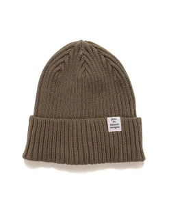 Cotton Rib Beanie Olive Drab