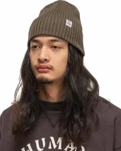 Cotton Rib Beanie Olive Drab