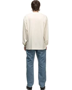 Cotton Silk L/S Baggy Tee White