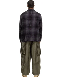 Cowboy One-Up Shirt-W/N/Pe Ombre Plaid Purple