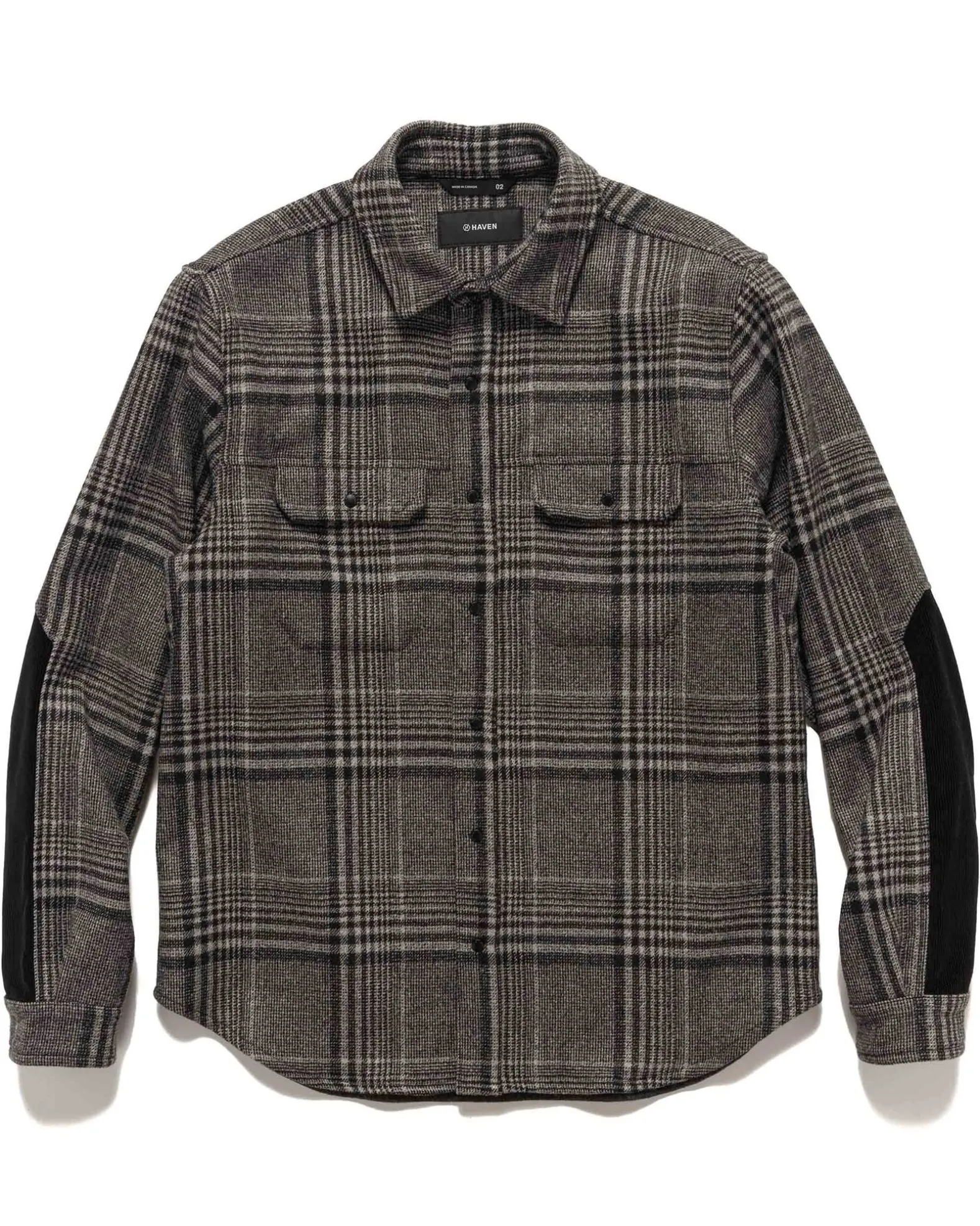 Crescent Shirt-Loro Piana Zelander® Merino Wool Flannel Grey