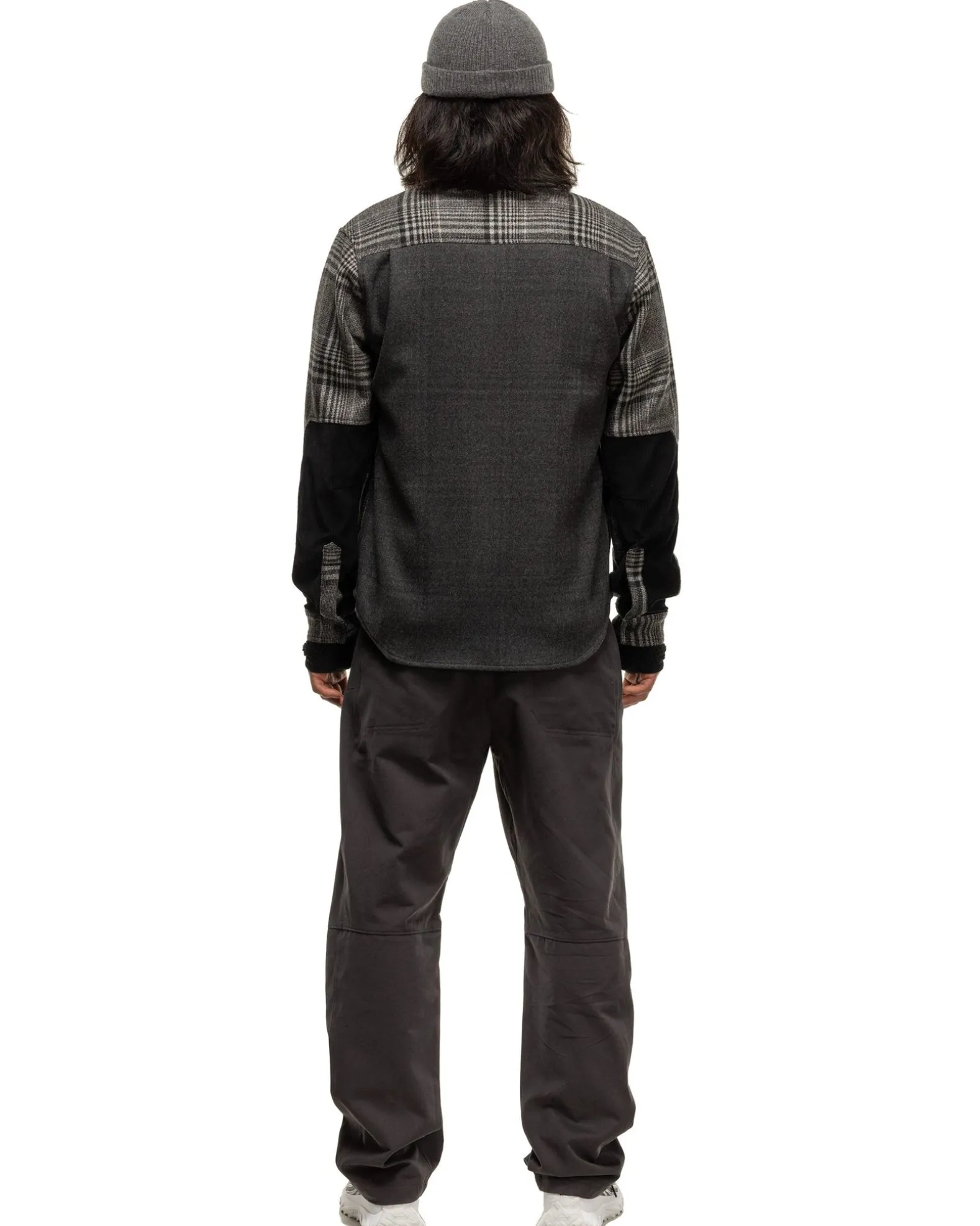 Crescent Shirt-Loro Piana Zelander® Merino Wool Flannel Grey