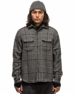 Crescent Shirt-Loro Piana Zelander® Merino Wool Flannel Grey