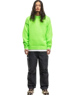 Crew Neck 01/Sweater/Poly. Green