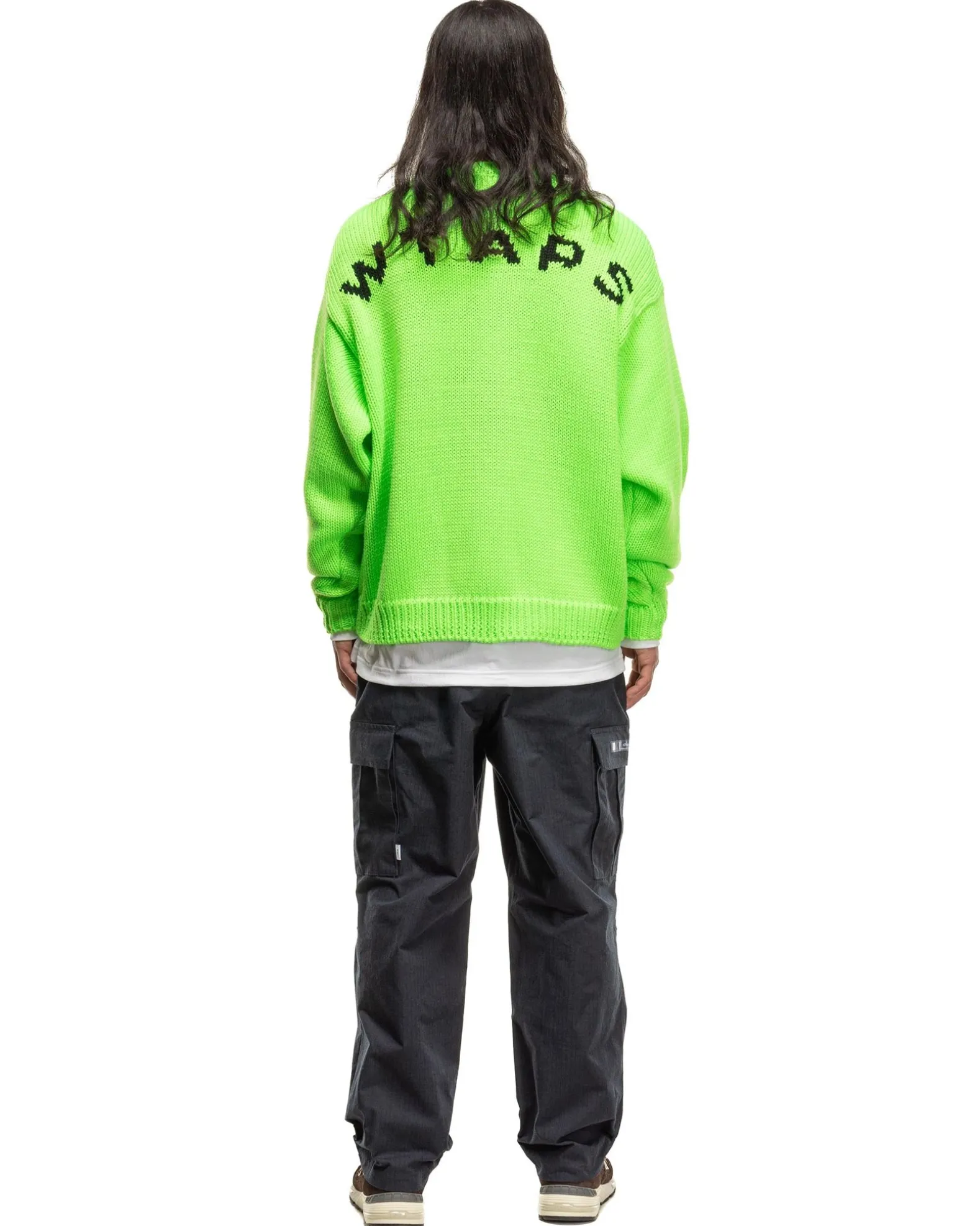 Crew Neck 01/Sweater/Poly. Green
