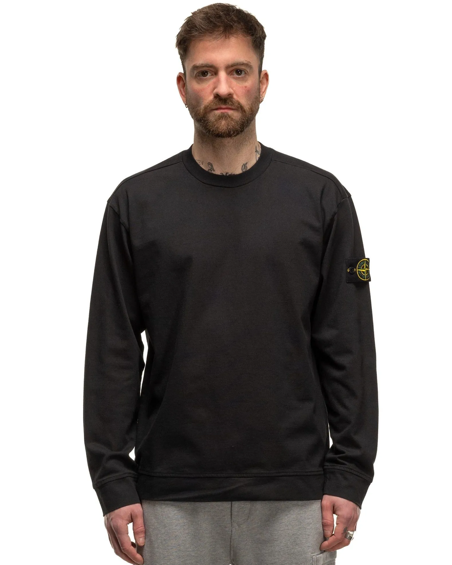 Crewneck Sweatshirt Black #01