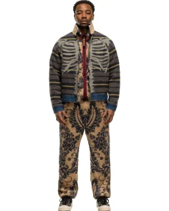Damask Fleece Easy Pants Beige