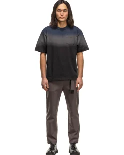 Dip Dye T-Shirt Navy X Grey