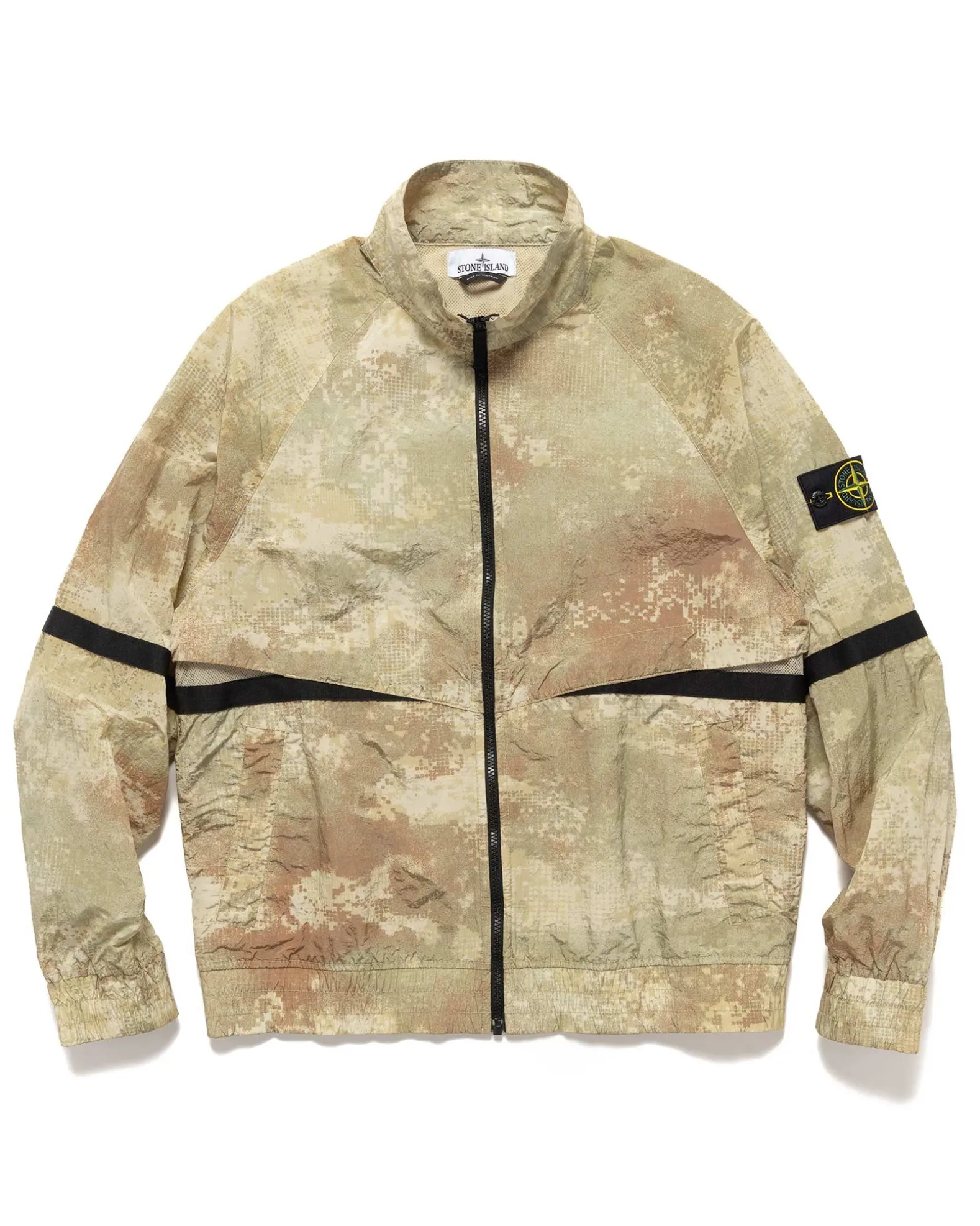 Dissolving Grid Camo Jacket Natural Beige