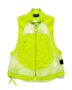 Distorted Ripstop Organza-Tc Vest Pistachio